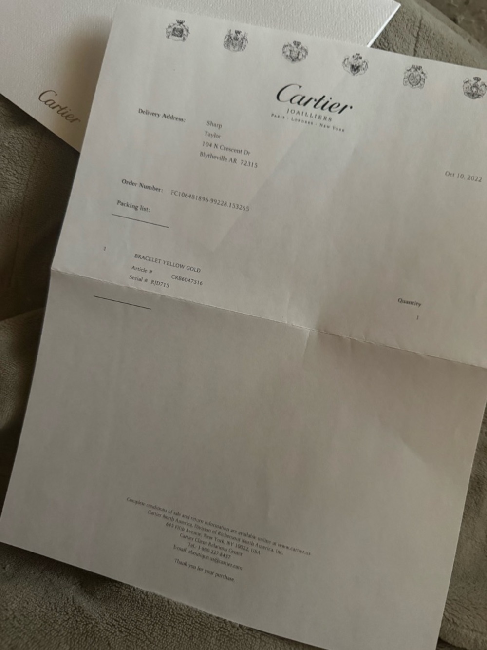 BRAND NEW Cartier Love Small 14k YG
w/ box, authentic card pic. W/video! - Picture 9 of 12
